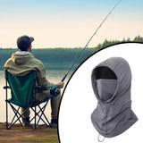Maxbell Balaclava Hood Mask Fashion Breathable for Running Outdoor Activities Biking Gray