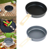 Maxbell Camping Fry Pan Reusable Nonstick Skillet for Backpacking Picnic Hiking