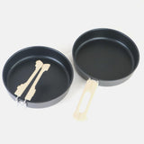 Maxbell Camping Fry Pan Reusable Nonstick Skillet for Backpacking Picnic Hiking