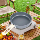 Maxbell Camping Fry Pan Reusable Nonstick Skillet for Backpacking Picnic Hiking