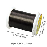 Maxbell Fly Fishing Thread Braided Thread Fly Tying Wire Fishing Gear Binding Thread Black