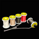 Maxbell Fly Fishing Thread Braided Thread Fly Tying Wire Fishing Gear Binding Thread Red