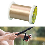 Maxbell Fly Fishing Thread Braided Thread Fly Tying Wire Fishing Gear Binding Thread Khaki