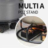 Maxbell Round Iron Trivet Heat Resistant Support Rack for Backpacking Hiking Camping