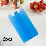 Maxbell 6 Pieces Ice Packs Reusable Rectangular Ice Blocks for Hiking Travel Camping