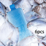 Maxbell 6 Pieces Ice Packs Reusable Rectangular Ice Blocks for Hiking Travel Camping