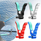 Maxbell Fishing Rod Holder Easy Installation Aluminum Alloy for Sea Freshwater River Black