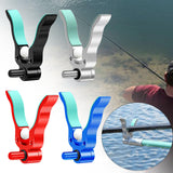 Maxbell Fishing Rod Holder Easy Installation Aluminum Alloy for Sea Freshwater River Black