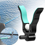 Maxbell Fishing Rod Holder Easy Installation Aluminum Alloy for Sea Freshwater River Black