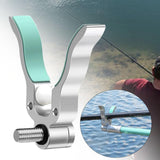 Maxbell Fishing Rod Holder Easy Installation Aluminum Alloy for Sea Freshwater River Silver
