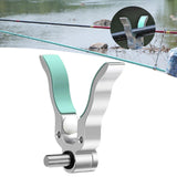 Maxbell Fishing Rod Holder Easy Installation Aluminum Alloy for Sea Freshwater River Silver
