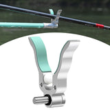 Maxbell Fishing Rod Holder Easy Installation Aluminum Alloy for Sea Freshwater River Silver