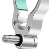Maxbell Fishing Rod Holder Easy Installation Aluminum Alloy for Sea Freshwater River Silver