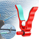Maxbell Fishing Rod Holder Easy Installation Aluminum Alloy for Sea Freshwater River Red