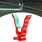 Maxbell Fishing Rod Holder Easy Installation Aluminum Alloy for Sea Freshwater River Red