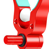 Maxbell Fishing Rod Holder Easy Installation Aluminum Alloy for Sea Freshwater River Red