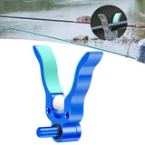 Maxbell Fishing Rod Holder Easy Installation Aluminum Alloy for Sea Freshwater River Blue