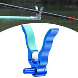 Maxbell Fishing Rod Holder Easy Installation Aluminum Alloy for Sea Freshwater River Blue