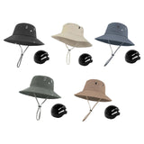 Maxbell Sun Bucket Hat Wide Brim with Hard Shell Quick Drying Fishing Hat Khaki