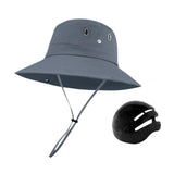 Maxbell Sun Bucket Hat Wide Brim with Hard Shell Quick Drying Fishing Hat Gray