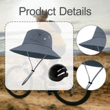 Maxbell Sun Bucket Hat Wide Brim with Hard Shell Quick Drying Fishing Hat Gray