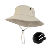 Maxbell Sun Bucket Hat Wide Brim with Hard Shell Quick Drying Fishing Hat Beige