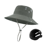 Maxbell Sun Bucket Hat Wide Brim with Hard Shell Quick Drying Fishing Hat Dark Green