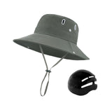 Maxbell Sun Bucket Hat Wide Brim with Hard Shell Quick Drying Fishing Hat Dark Green