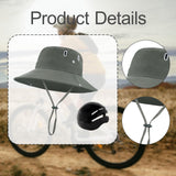 Maxbell Sun Bucket Hat Wide Brim with Hard Shell Quick Drying Fishing Hat Dark Green