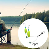 Maxbell 2Pcs Pompano Rigs for Surf Fishing Easy to Use Practical with Pompano Floats