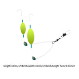 Maxbell 2Pcs Pompano Rigs for Surf Fishing Easy to Use Practical with Pompano Floats