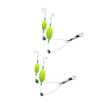 Maxbell 2Pcs Pompano Rigs for Surf Fishing Easy to Use Practical with Pompano Floats