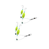 Maxbell 2Pcs Pompano Rigs for Surf Fishing Easy to Use Practical with Pompano Floats