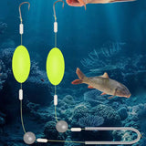 Maxbell 2Pcs Pompano Rigs for Surf Fishing Easy to Use Practical with Pompano Floats