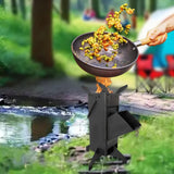 Maxbell Foldable Camping Burner Wood Burning Portable Steel Furnace Camp Tent Burner