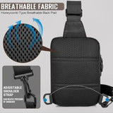 Maxbell Small Sling Bag for Men Lightweight Water Resistant for Running Work Cycling