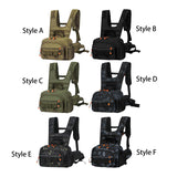 Maxbell Men Outdoor Chest Bag Zipper Organizer Chest Pack for Running Hiking Workout Style A