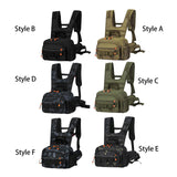 Maxbell Men Outdoor Chest Bag Zipper Organizer Chest Pack for Running Hiking Workout Style A