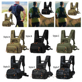 Maxbell Men Outdoor Chest Bag Zipper Organizer Chest Pack for Running Hiking Workout Style A