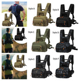 Maxbell Men Outdoor Chest Bag Zipper Organizer Chest Pack for Running Hiking Workout Style A