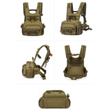 Maxbell Men Outdoor Chest Bag Zipper Organizer Chest Pack for Running Hiking Workout Style A