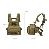 Maxbell Men Outdoor Chest Bag Zipper Organizer Chest Pack for Running Hiking Workout Style A