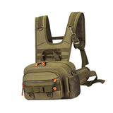 Maxbell Men Outdoor Chest Bag Zipper Organizer Chest Pack for Running Hiking Workout Style A