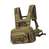 Maxbell Men Outdoor Chest Bag Zipper Organizer Chest Pack for Running Hiking Workout Style A