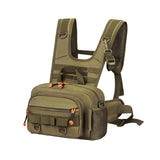 Maxbell Men Outdoor Chest Bag Zipper Organizer Chest Pack for Running Hiking Workout Style A