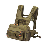 Maxbell Men Outdoor Chest Bag Zipper Organizer Chest Pack for Running Hiking Workout Style A