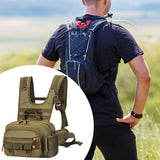 Maxbell Men Outdoor Chest Bag Zipper Organizer Chest Pack for Running Hiking Workout Style A