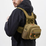 Maxbell Men Outdoor Chest Bag Zipper Organizer Chest Pack for Running Hiking Workout Style A