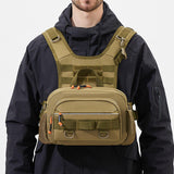 Maxbell Men Outdoor Chest Bag Zipper Organizer Chest Pack for Running Hiking Workout Style A