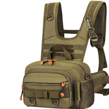 Maxbell Men Outdoor Chest Bag Zipper Organizer Chest Pack for Running Hiking Workout Style A